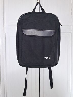 Mi Black Backpack with Subtle Gray Accent